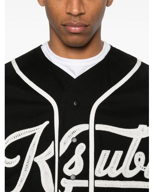 Ksubi Black Outfield Ss Button Logo T-Shirt for men