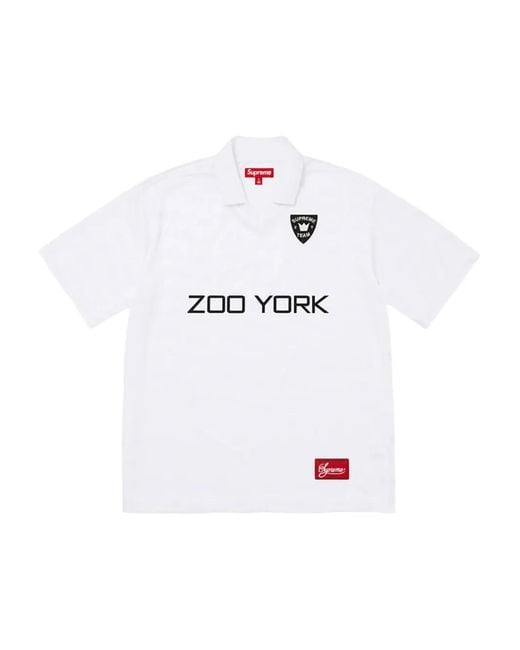 Supreme White Zoo York Soccer Jersey "Ss 25 for men
