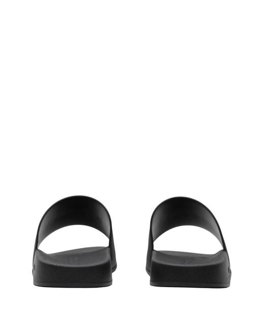 Burberry Black Logo Slides for men