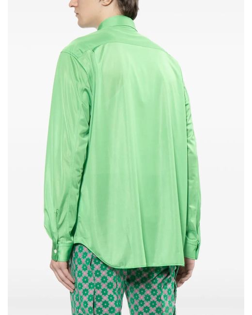 Comme des Garçons Green Long-Sleeve Shirt for men