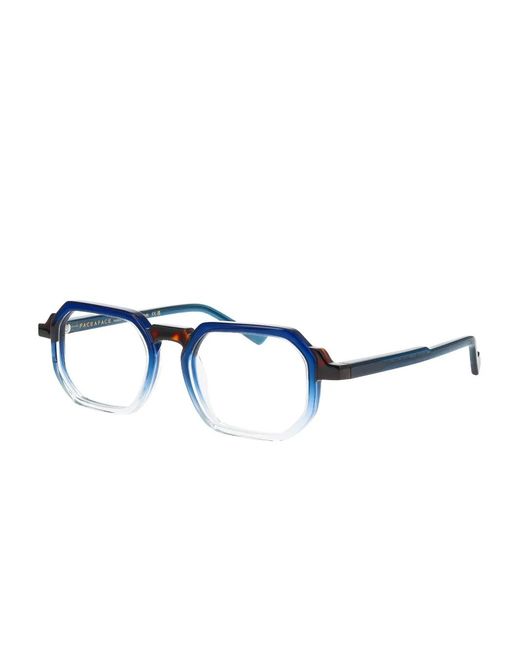 Face A Face Blue Geometric-Frame Flicker2 Glasses for men