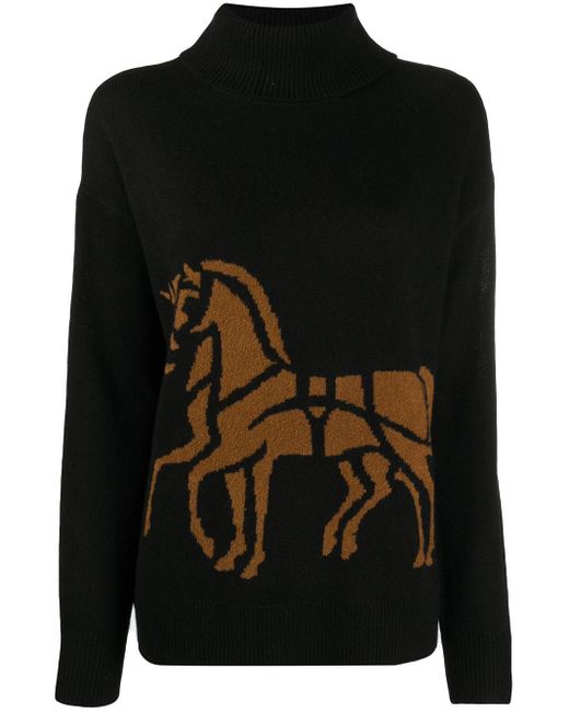 COACH Black Horse And Carriage Jumper
