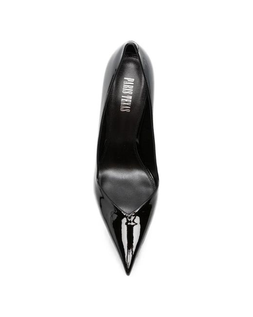 Paris Texas Black Lidia Patent-Finish Pointed-Toe Pumps