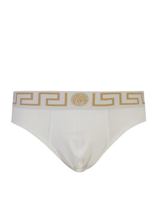 Lot De Trois Boxers Greca Border Versace pour homme en coloris White