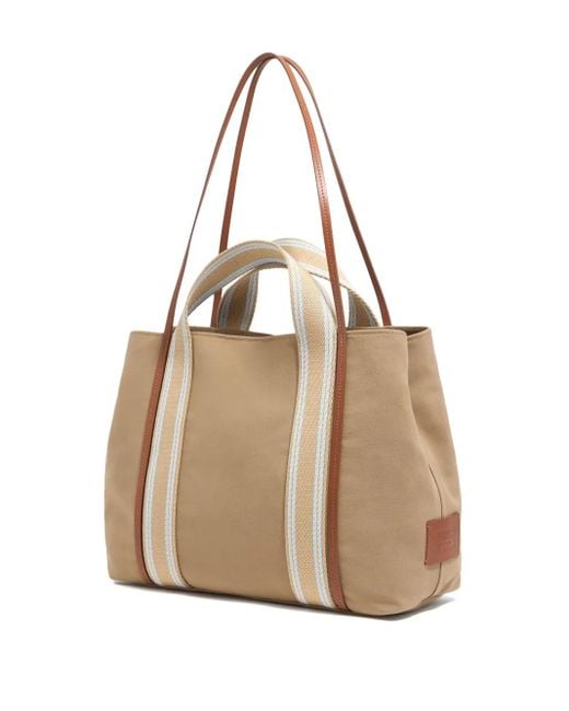 Bolso shopper Chihuahua grande Bimba Y Lola de color Natural
