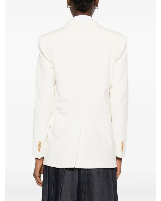 Tagliatore White Jasmine Double-Breasted Blazer