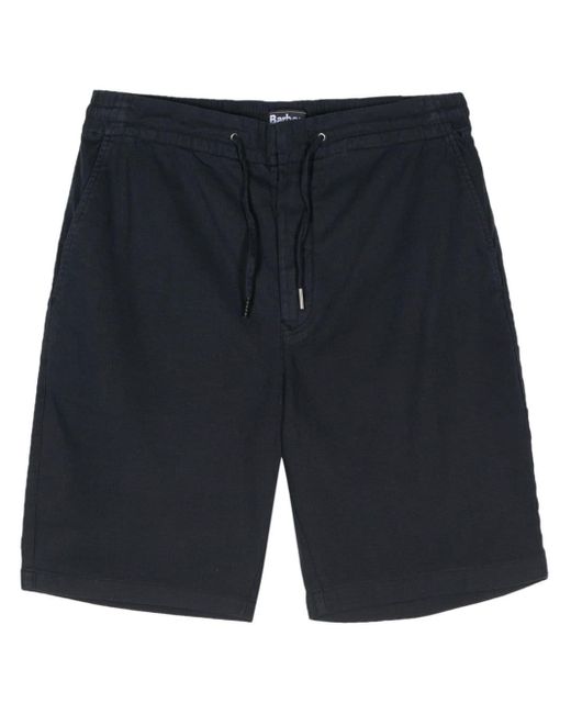 Barbour Blue Textured Bermuda Shorts for men