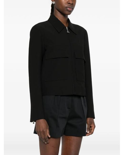 Patrizia Pepe Black Zip Pocket Jacket