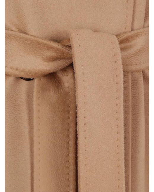 Max Mara Natural Belted Wool Coat