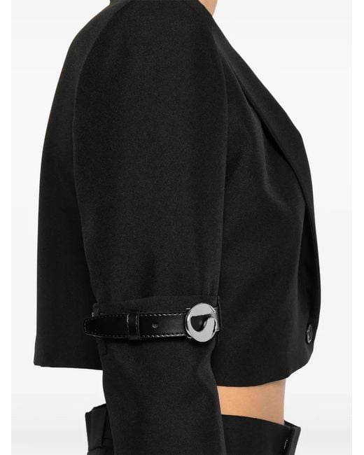 Coperni Black Hybrid Cropped Blazer