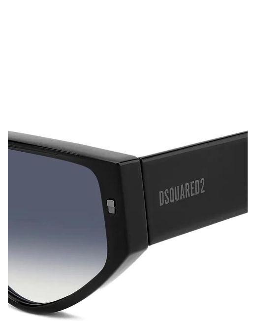 DSquared² Black Lunettes De Soleil À Monture Géométrique for men