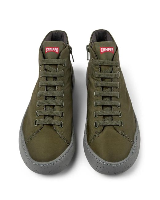 Camper Green Peu Touring Ankle Boots