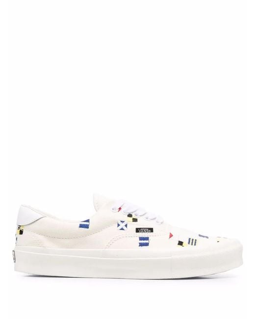 Vans White Og Style Low Top Sneakers for men
