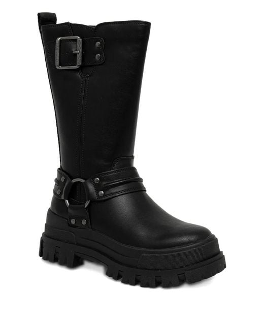 Buffalo Black Bottines Aspha À Boucle