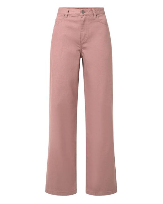 Jean À Patch Logo Soeur en coloris Pink