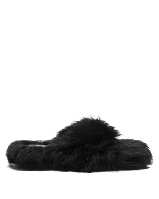 Acne Shearling-Sandalen in Black für Herren