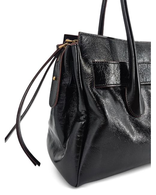 Roberto Festa Black Emeralda Leather Shoulder Bag