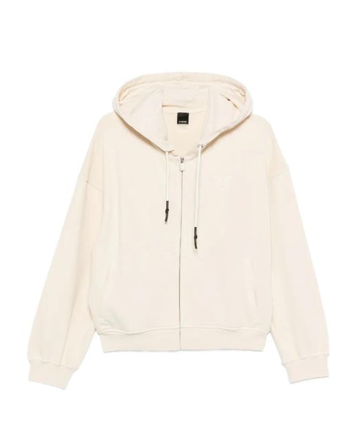 Pinko Natural Zip-Up Hoodie