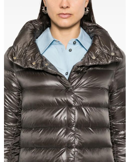 Herno Black Dark A-Shape 'Amelia' Down Jacket
