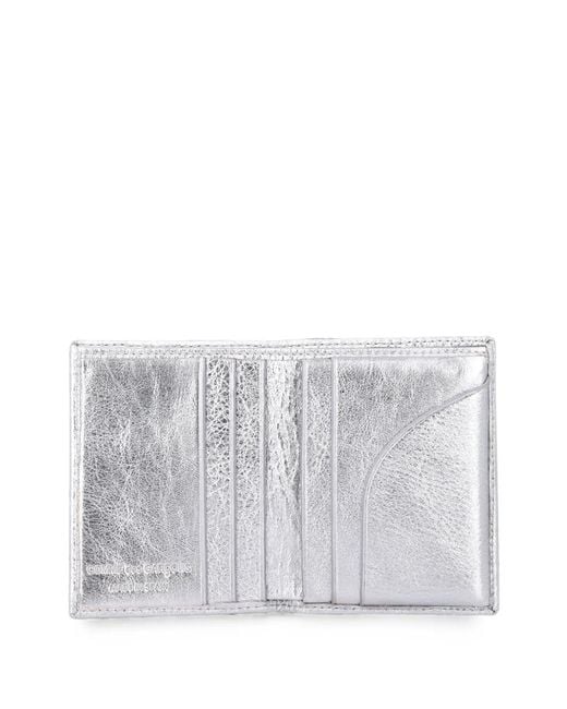 Comme des Garçons Gray Metallic-Effect Card Holder
