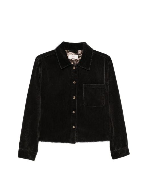 Xirena Black Corduroy Patch-Pocket Jacket