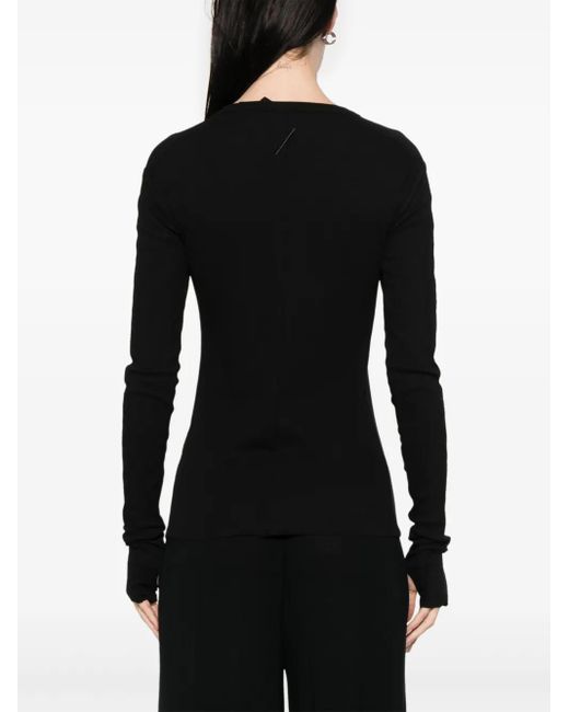 Thom Krom Black Cotton T-Shirt