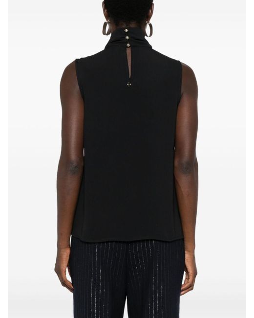 Liu Jo Black Cut-Out Tank Top