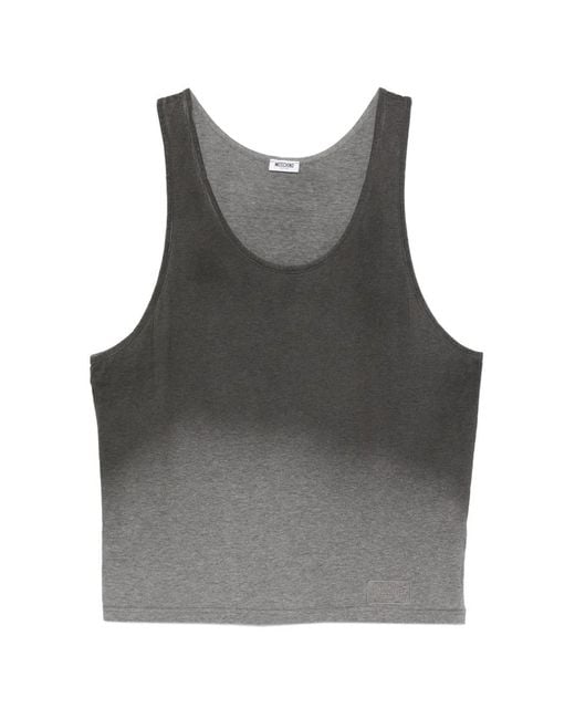 Moschino Gray Ombre Tank Top for men