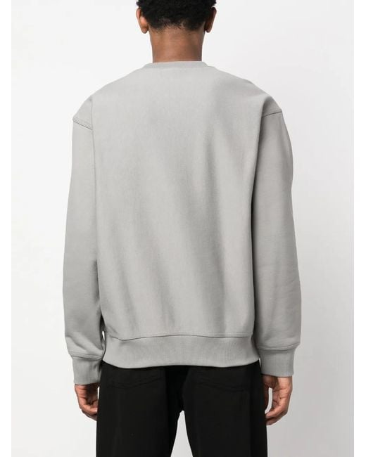 Carhartt Gray American Script Cotton Blend Sweatshirt for men