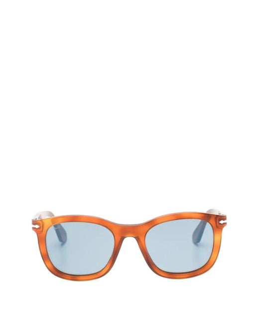 Persol Blue Square-Frame Sunglasses