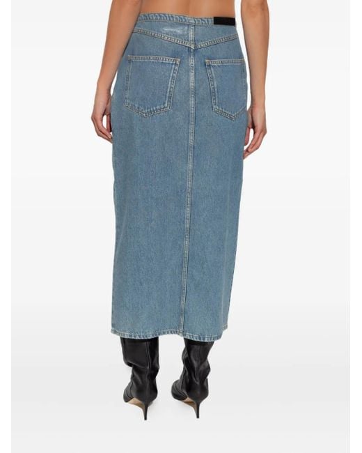 Jupe En Jean À Design Asymétrique IRO en coloris Blue