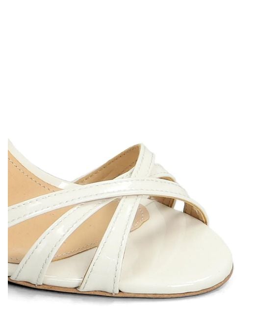 Fratelli Russo Metallic Patent-Finish Strappy Sandals