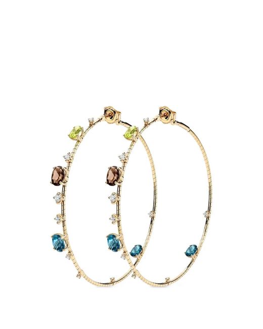Mattia Cielo Metallic Multi-Stone Earrings