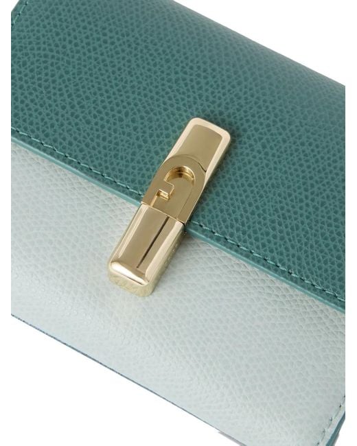 Furla Blue S Compact Logo-Plaque Wallet