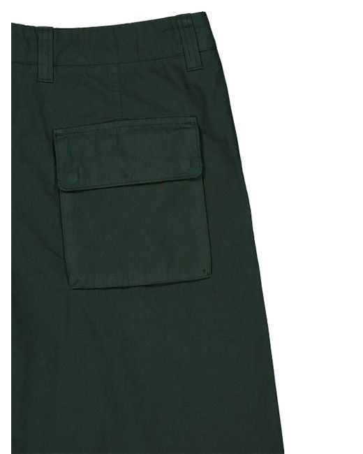 Stone Island Green Cargo Bermuda Shorts for men
