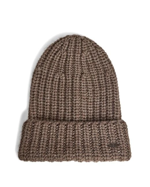 DSquared² Grob Gestrickte Beanie in Brown für Herren