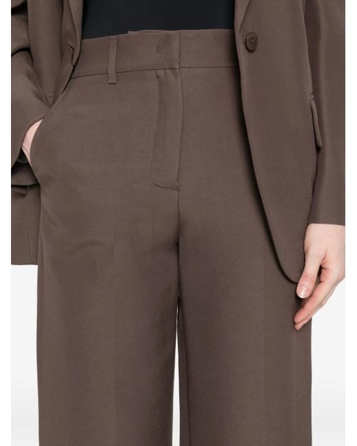 Weekend by Maxmara Gray Front-Pockets Trousers
