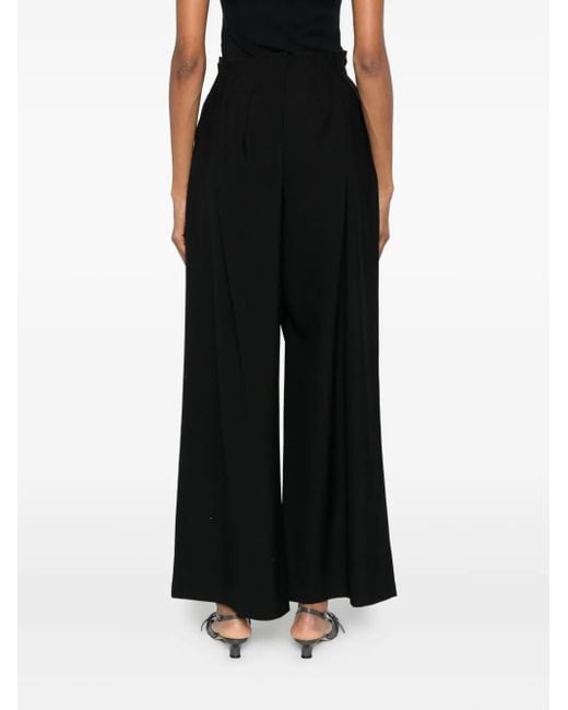 Viktoria Chan Black Pleated Trousers