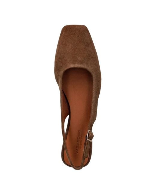 Vagabond Brown Ballerines Delia À Bride Arrière