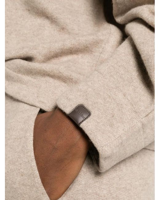 Max Mara Natural Crew-Neck Knitted Sweater