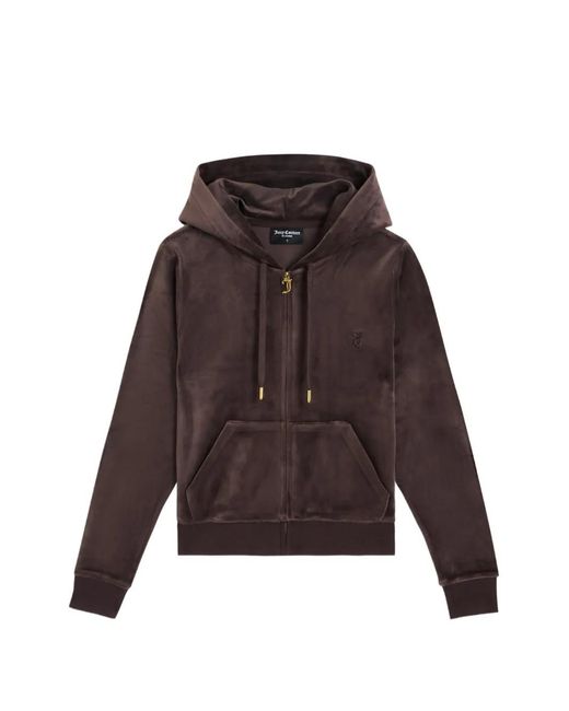 Juicy Couture Brown Robertson Textured Hoodie