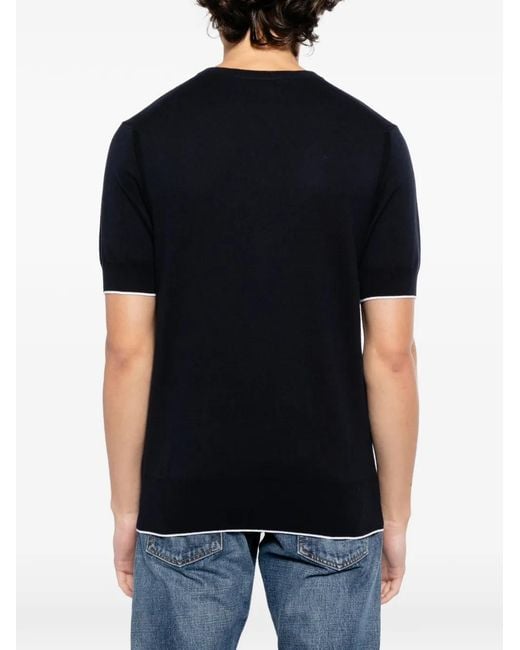 T-Shirt Newquay N.Peal Cashmere pour homme en coloris Black