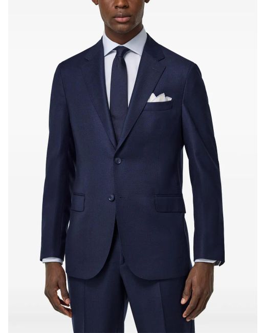 Boggi Blue Bird's Eye Jacket for men
