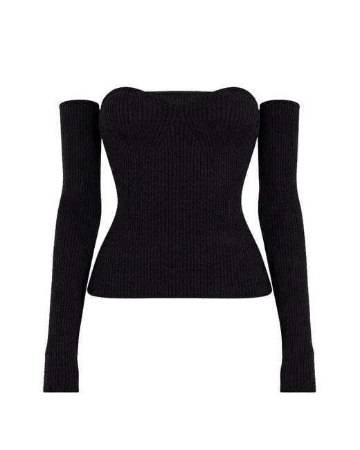 Wardrobe NYC Black Off-Shoulder Top