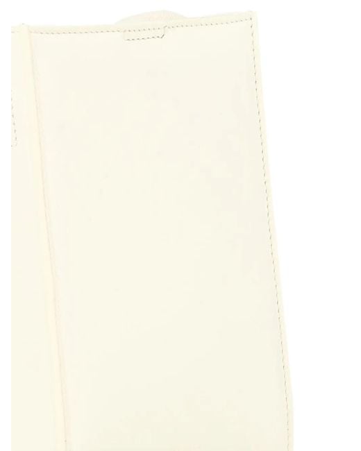 Jil Sander Schultertasche Aus Leder in White für Herren