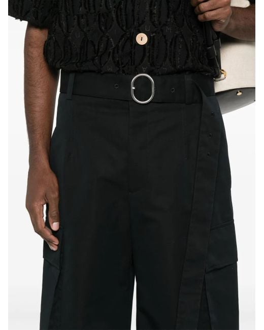Pantalon Ample À Poches Cargo Jil Sander pour homme en coloris Black