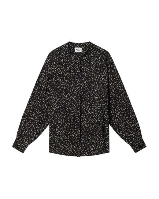 Isabel Marant Black Catchell Printed Shirt