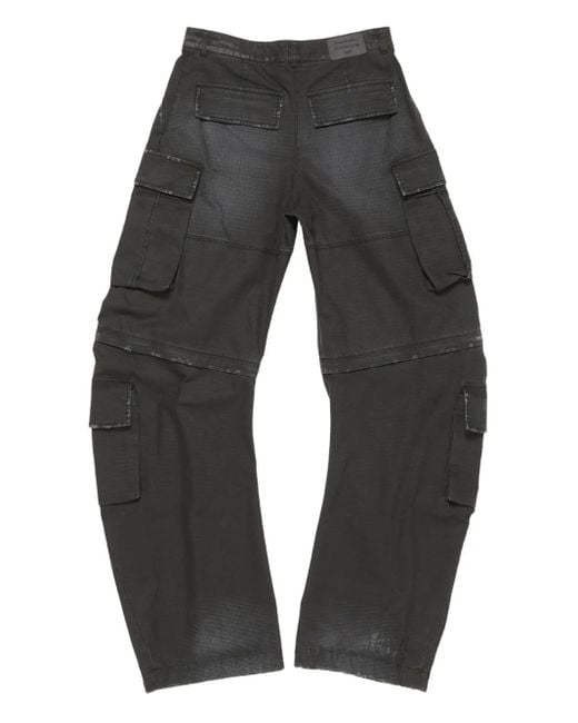 Acne Gray Cargo-Pocket Trousers
