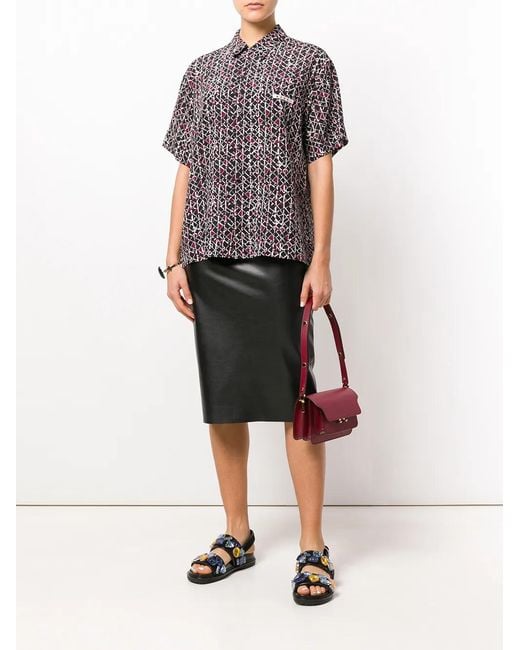 Marni Red Mini Trunk Bag
