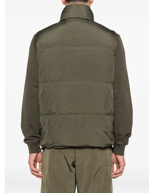 Stone Island Crinkle Reps Ny Gilet in het Green voor heren
